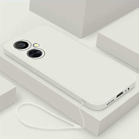 Funda Silicona Ultrafina Goma 360 Grados Carcasa YK1 para Oppo K11x 5G Blanco