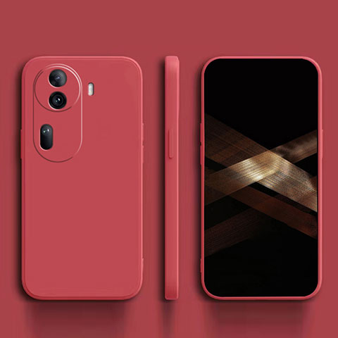 Funda Silicona Ultrafina Goma 360 Grados Carcasa YK1 para Oppo Reno11 Pro 5G Rojo