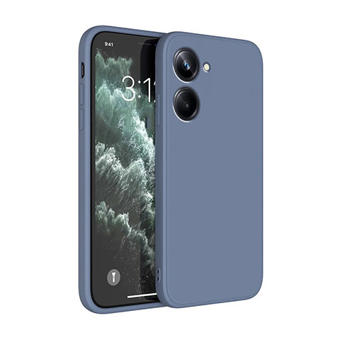 Funda Silicona Ultrafina Goma 360 Grados Carcasa YK1 para Realme 10 4G Gris Lavanda