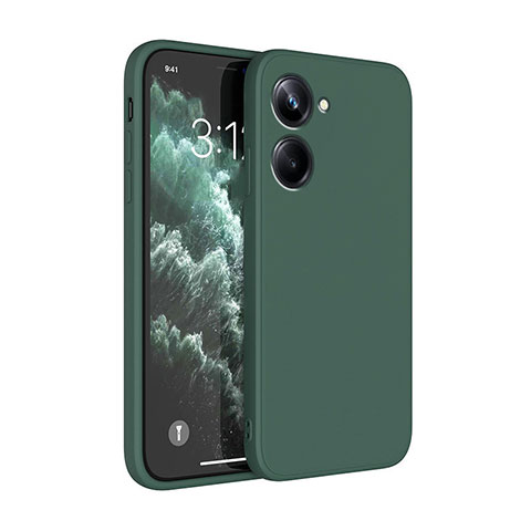 Funda Silicona Ultrafina Goma 360 Grados Carcasa YK1 para Realme 10 4G Verde Noche