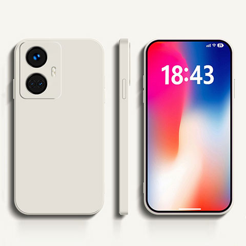 Funda Silicona Ultrafina Goma 360 Grados Carcasa YK1 para Realme 10 Pro+ Plus 5G Blanco