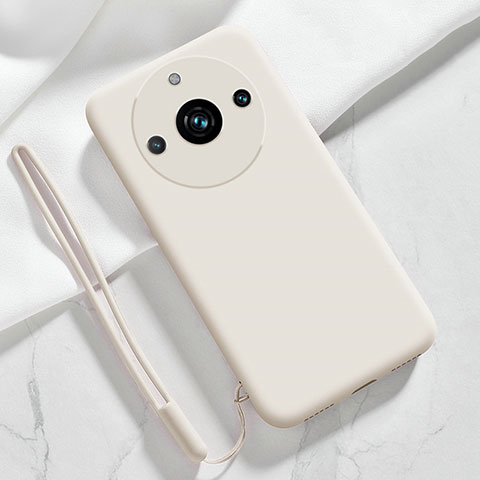 Funda Silicona Ultrafina Goma 360 Grados Carcasa YK1 para Realme 11 Pro+ Plus 5G Blanco