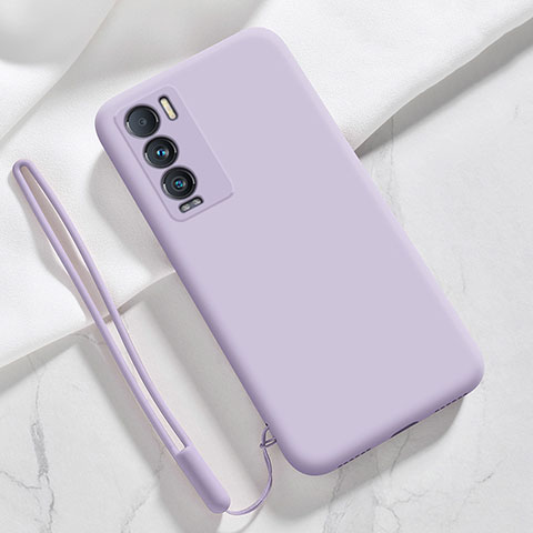 Funda Silicona Ultrafina Goma 360 Grados Carcasa YK1 para Realme GT Master Explorer 5G Purpura Claro