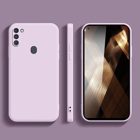 Funda Silicona Ultrafina Goma 360 Grados Carcasa YK1 para Samsung Galaxy A11 Purpura Claro