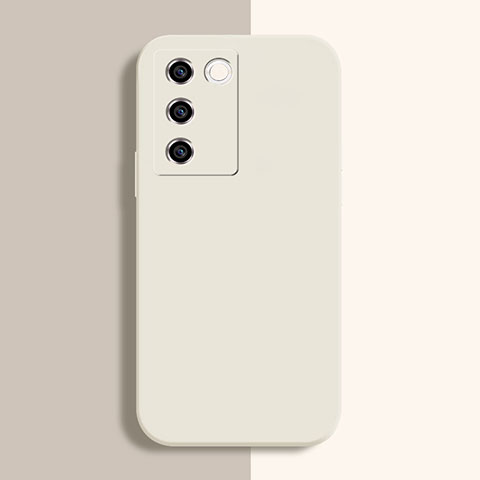 Funda Silicona Ultrafina Goma 360 Grados Carcasa YK1 para Vivo V27 5G Blanco