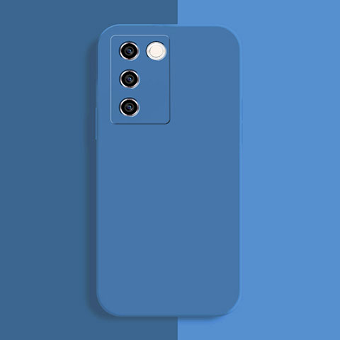 Funda Silicona Ultrafina Goma 360 Grados Carcasa YK1 para Vivo V27 Pro 5G Azul