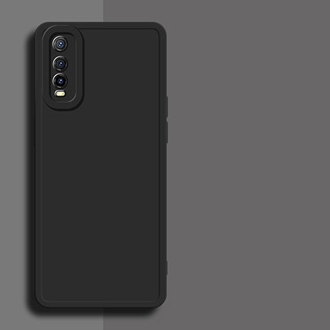 Funda Silicona Ultrafina Goma 360 Grados Carcasa YK1 para Vivo Y70S 5G Negro