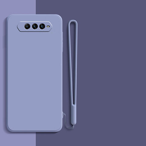 Funda Silicona Ultrafina Goma 360 Grados Carcasa YK1 para Xiaomi Black Shark 4 5G Gris Lavanda