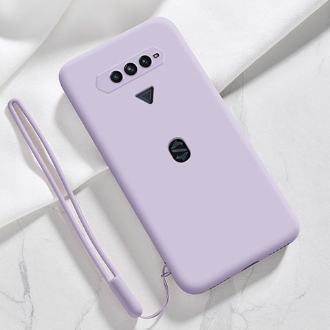 Funda Silicona Ultrafina Goma 360 Grados Carcasa YK1 para Xiaomi Black Shark 4S 5G Purpura Claro