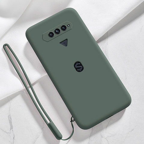 Funda Silicona Ultrafina Goma 360 Grados Carcasa YK1 para Xiaomi Black Shark 5 RS 5G Verde Noche