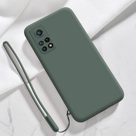 Funda Silicona Ultrafina Goma 360 Grados Carcasa YK1 para Xiaomi Mi 10T Pro 5G Verde Noche