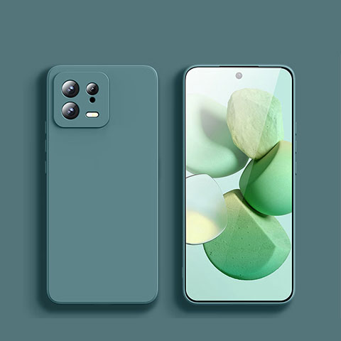 Funda Silicona Ultrafina Goma 360 Grados Carcasa YK1 para Xiaomi Mi 13 5G Verde