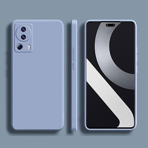 Funda Silicona Ultrafina Goma 360 Grados Carcasa YK1 para Xiaomi Mi 13 Lite 5G Gris Lavanda