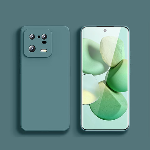 Funda Silicona Ultrafina Goma 360 Grados Carcasa YK1 para Xiaomi Mi 13 Pro 5G Verde