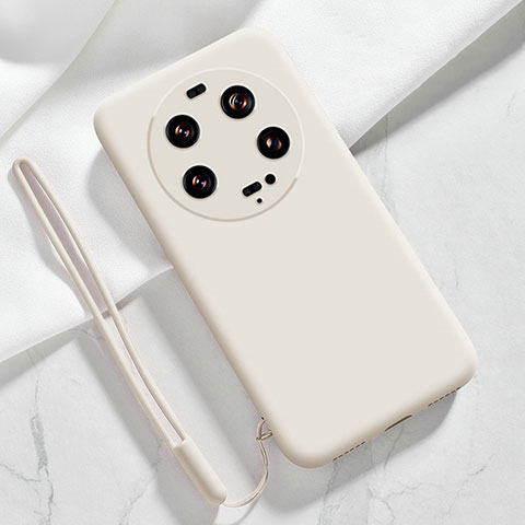 Funda Silicona Ultrafina Goma 360 Grados Carcasa YK1 para Xiaomi Mi 13 Ultra 5G Blanco