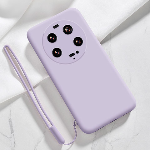 Funda Silicona Ultrafina Goma 360 Grados Carcasa YK1 para Xiaomi Mi 13 Ultra 5G Purpura Claro