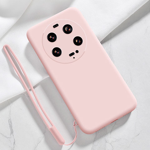 Funda Silicona Ultrafina Goma 360 Grados Carcasa YK1 para Xiaomi Mi 13 Ultra 5G Rosa