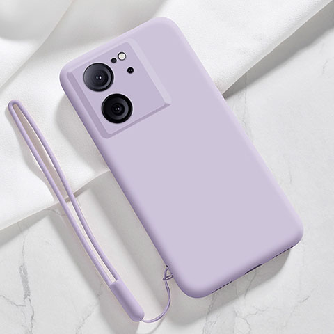 Funda Silicona Ultrafina Goma 360 Grados Carcasa YK1 para Xiaomi Mi 13T 5G Purpura Claro