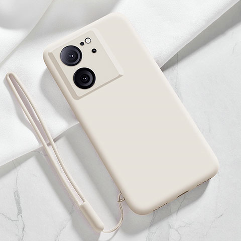 Funda Silicona Ultrafina Goma 360 Grados Carcasa YK1 para Xiaomi Mi 13T Pro 5G Blanco