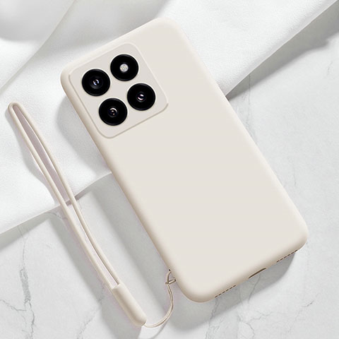 Funda Silicona Ultrafina Goma 360 Grados Carcasa YK1 para Xiaomi Mi 14 5G Blanco