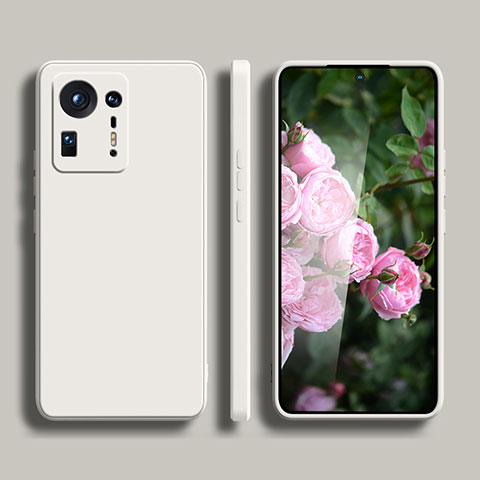 Funda Silicona Ultrafina Goma 360 Grados Carcasa YK1 para Xiaomi Mi Mix 4 5G Blanco