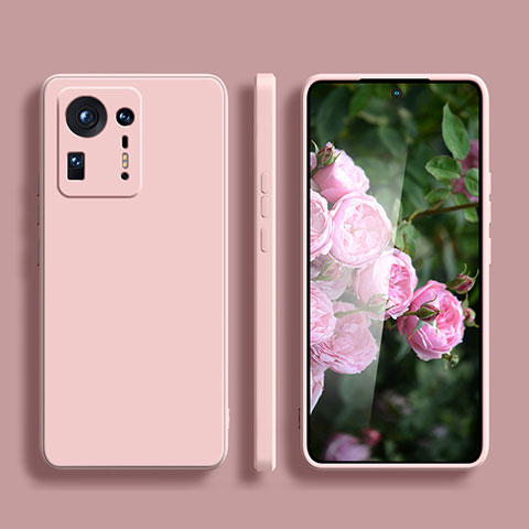 Funda Silicona Ultrafina Goma 360 Grados Carcasa YK1 para Xiaomi Mi Mix 4 5G Rosa