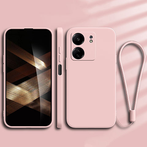 Funda Silicona Ultrafina Goma 360 Grados Carcasa YK1 para Xiaomi Poco C65 Oro Rosa