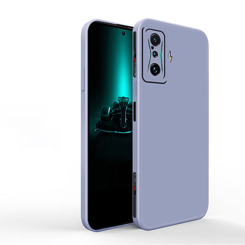 Funda Silicona Ultrafina Goma 360 Grados Carcasa YK1 para Xiaomi Poco F4 GT 5G Gris Lavanda