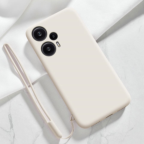 Funda Silicona Ultrafina Goma 360 Grados Carcasa YK1 para Xiaomi Poco F5 5G Blanco