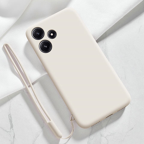 Funda Silicona Ultrafina Goma 360 Grados Carcasa YK1 para Xiaomi Poco M6 Pro 5G Blanco