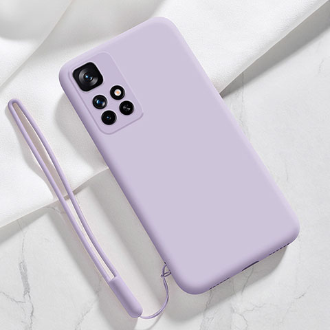 Funda Silicona Ultrafina Goma 360 Grados Carcasa YK1 para Xiaomi Redmi 10 (2022) Morado