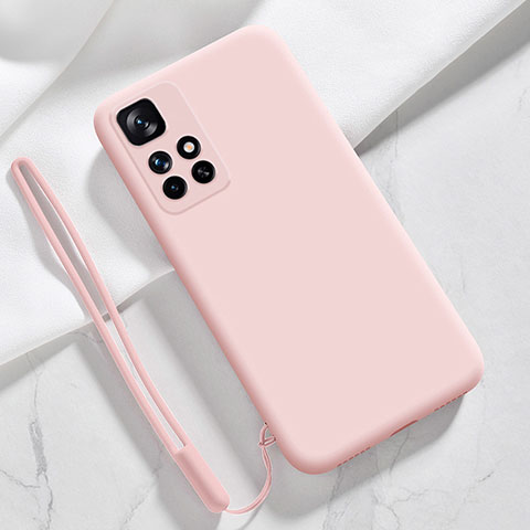 Funda Silicona Ultrafina Goma 360 Grados Carcasa YK1 para Xiaomi Redmi 10 4G Oro Rosa