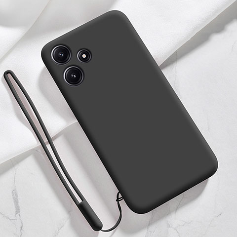 Funda Silicona Ultrafina Goma 360 Grados Carcasa YK1 para Xiaomi Redmi 12 5G Negro