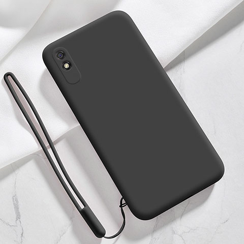 Funda Silicona Ultrafina Goma 360 Grados Carcasa YK1 para Xiaomi Redmi 9AT Negro