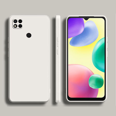 Funda Silicona Ultrafina Goma 360 Grados Carcasa YK1 para Xiaomi Redmi 9C NFC Blanco