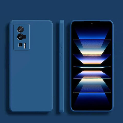 Funda Silicona Ultrafina Goma 360 Grados Carcasa YK1 para Xiaomi Redmi K60 Pro 5G Azul