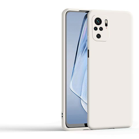 Funda Silicona Ultrafina Goma 360 Grados Carcasa YK1 para Xiaomi Redmi Note 10S 4G Blanco