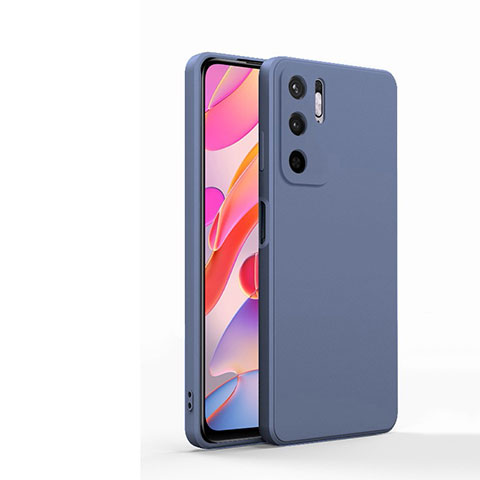 Funda Silicona Ultrafina Goma 360 Grados Carcasa YK1 para Xiaomi Redmi Note 10T 5G Gris Lavanda