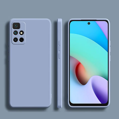 Funda Silicona Ultrafina Goma 360 Grados Carcasa YK1 para Xiaomi Redmi Note 11 4G (2022) Gris Lavanda