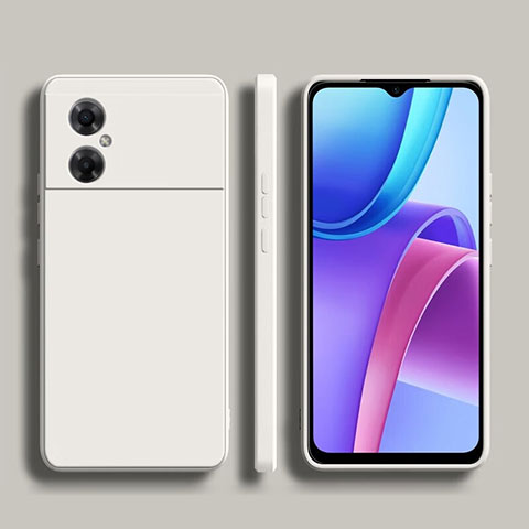 Funda Silicona Ultrafina Goma 360 Grados Carcasa YK1 para Xiaomi Redmi Note 11R 5G Blanco