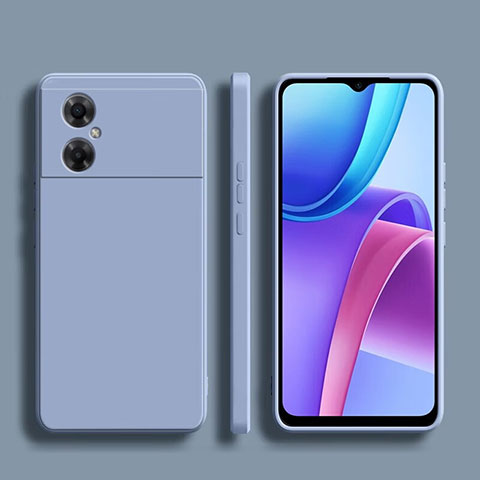 Funda Silicona Ultrafina Goma 360 Grados Carcasa YK1 para Xiaomi Redmi Note 11R 5G Gris Lavanda