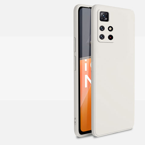 Funda Silicona Ultrafina Goma 360 Grados Carcasa YK1 para Xiaomi Redmi Note 11T 5G Blanco