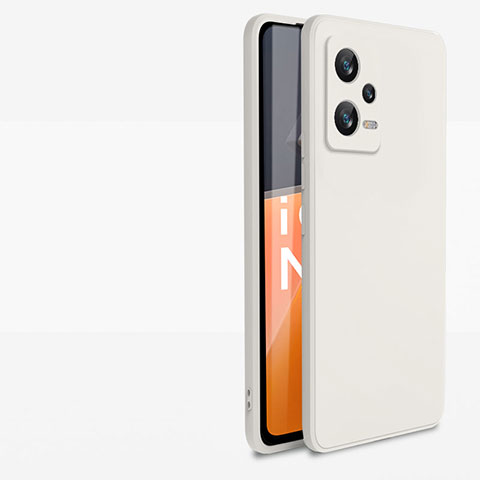 Funda Silicona Ultrafina Goma 360 Grados Carcasa YK1 para Xiaomi Redmi Note 12 5G Blanco