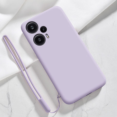 Funda Silicona Ultrafina Goma 360 Grados Carcasa YK1 para Xiaomi Redmi Note 12 Turbo 5G Purpura Claro