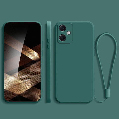 Funda Silicona Ultrafina Goma 360 Grados Carcasa YK1 para Xiaomi Redmi Note 12R Pro 5G Verde Noche