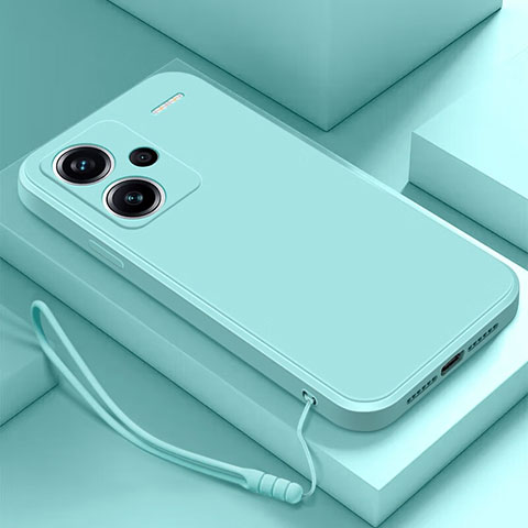 Funda Silicona Ultrafina Goma 360 Grados Carcasa YK1 para Xiaomi Redmi Note 13 Pro+ Plus 5G Cian