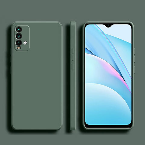 Funda Silicona Ultrafina Goma 360 Grados Carcasa YK1 para Xiaomi Redmi Note 9 4G Verde