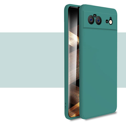 Funda Silicona Ultrafina Goma 360 Grados Carcasa YK2 para Google Pixel 6 5G Verde