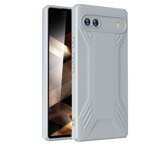 Funda Silicona Ultrafina Goma 360 Grados Carcasa YK2 para Google Pixel 6a 5G Gris