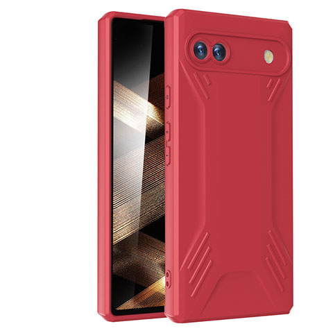 Funda Silicona Ultrafina Goma 360 Grados Carcasa YK2 para Google Pixel 6a 5G Rojo